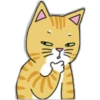 Наклейка кошка 14