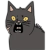 Наклейка кошка 16