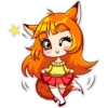 Niña gato kawaii 26