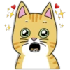 Наклейка кошка 22