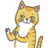 Наклейка кошка 23