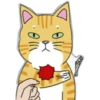 Наклейка кошка 24