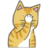 Наклейка кошка 25