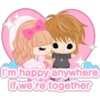 I'm happy anywhere if we're together