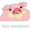 Esty comiendo