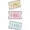 1SMILES
1 HUG
21 KISSS