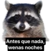 Antes que nada,
wenas noches
