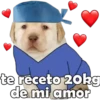 te receto 20kg
de mi amor
