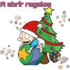 A abrir regalos
O