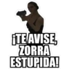 TE AVISE,
ZORRA
ESTUPIDA!