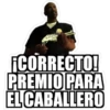 ICORRECTO!
PREMIO PARA
EL CABALLERO