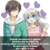 Cuando encuentres a aquella
persona que es capaz de
sacar tu mayor sonrisa y de quitarte el sueño,
es que merece la pena
que siga a tu lado
