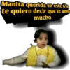 Manita querida en este día
te quiero decir que te amo
mucho