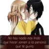 No hay nada más lindo
que hacer sonreír a la persona
que te gusta.