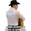 COMO QUIERA SE
HACE LO QUE DIGA