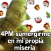 →
4PM sumergirme
en mi propia
miseria