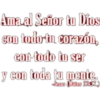 Ama al Señor tu Dios
con todo tu corazón,
con todo tu ser
y con toda tu mente.
Jesus (Mateo 22:32)