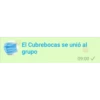 El Cubrebocas se unió al
grupo
09:00✓
