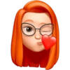 Memoji de pelo naranjo 3