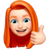Memoji de pelo naranjo 8