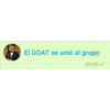 El GOAT se unió al grupo
09:00✓