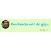 Don Ramón salió del grupo
09:00✓