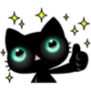 ☆C☆  1 BLACK Kitty 10