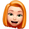 Memoji de pelo naranjo 15