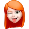 Memoji de pelo naranjo 22