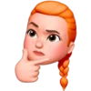 Memoji de pelo naranjo 23