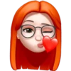 Memoji de pelo naranjo 25