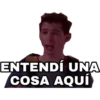 ENTENDÍ UNA
COSA AQUÍ