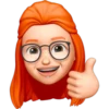 Memoji de pelo naranjo 26