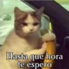 Hasta que hora
te espero