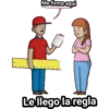 Me firma aqui
Le llego la regla