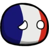 Countryballs sticker France Bel, Nth. 6