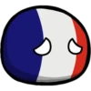 Countryballs sticker France Bel, Nth. 7