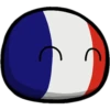 Countryballs sticker France Bel, Nth. 10