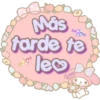 Más
tarde te
leo
Lorena