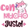 con
MUCHO
gusto!