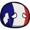 Countryballs sticker France Bel, Nth. 15