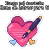 Tengo mi corazón
lleno de letras para ti
L.O