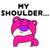 MY
SHOULDER...