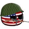 Countryballs sticker USA & UK 8