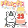 Felíz cumpleaños cute 24