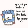 Chip
gracias por
existir y
hacer mis
días bonitos
tqm miamor
23