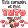 Este corazón
es más
Que mio!