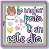 Olomejor
para
tien
este dia
miyi