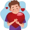 abrazando un corazón ️ 6