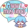 Blue  Text  Cute 17